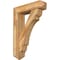 Ekena Millwork Olympic Arts and Crafts Rough Sawn Bracket w/ Offset Brace, Western Red Cedar, 8"W x 32"D x 44"H BKT0806X32X44OLY03RWR - alternate 1